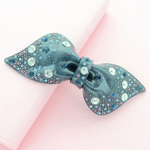 Crystal Acetate Bow Barrette Crystal Acetate Bow Barrette