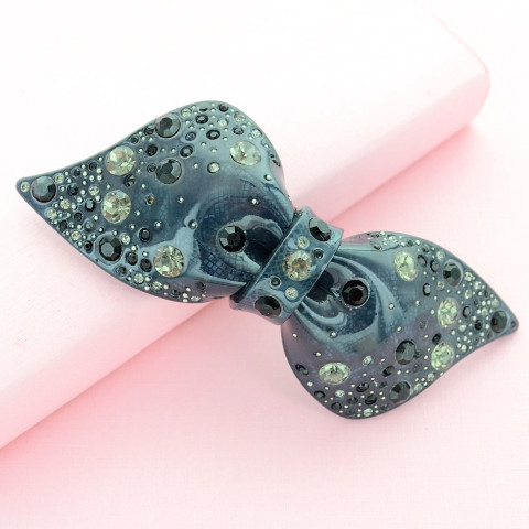 Crystal Acetate Bow Barrette Crystal Acetate Bow Barrette