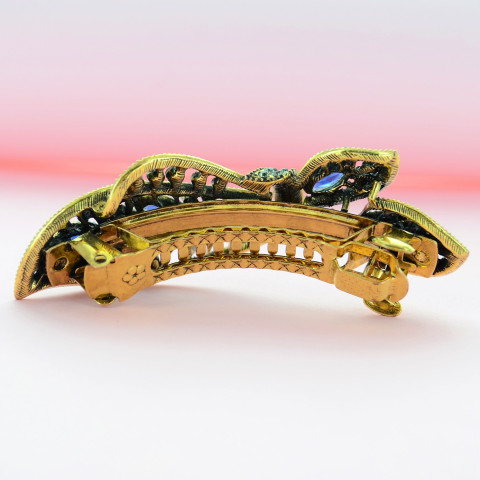 Cubiczirconia Bow Knot Double Clip Barrette Cubiczirconia Bow Knot Double Clip Barrette