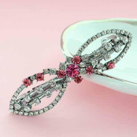 Crystal Bow Barrette (Cilp Paris) Crystal Bow Barrette (Cilp Paris)