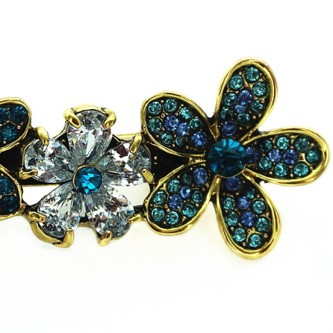 Cubiczirconia Flowers Barrette (Clip Paris) Cubiczirconia Flowers Barrette (Clip Paris)