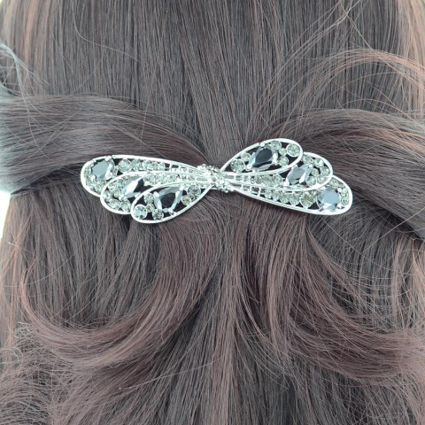 Vintage Inspired CubicZirconia Barrette Clip Paris Vintage Inspired CubicZirconia Barrette Clip Paris