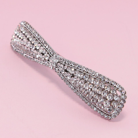 Australian Crystal Long Bow Barrette Australian Crystal Long Bow Barrette