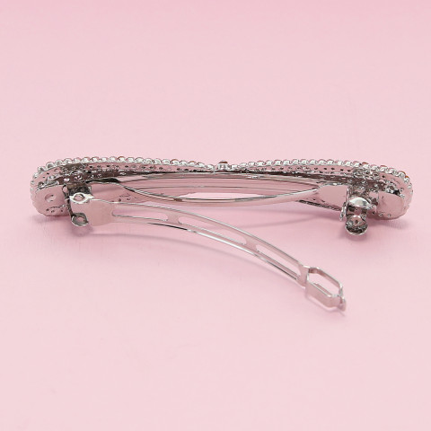 Australian Crystal Long Bow Barrette Australian Crystal Long Bow Barrette