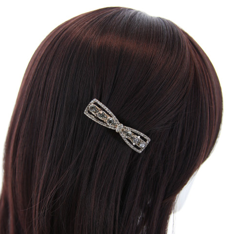 Rhinestone Bow Barrette (Clip France ) Rhinestone Bow Barrette (Clip France )