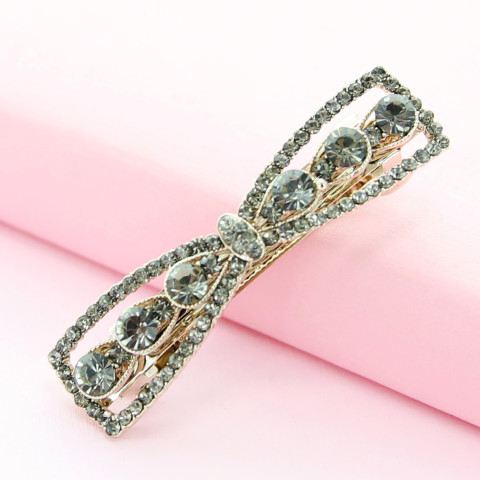 Rhinestone Bow Barrette (Clip France ) Rhinestone Bow Barrette (Clip France )