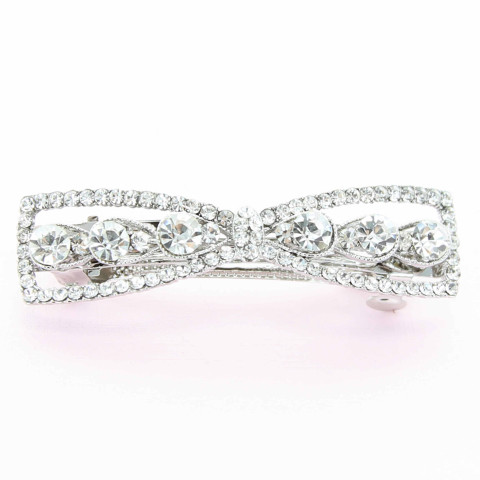 Rhinestone Bow Barrette (Clip France ) Rhinestone Bow Barrette (Clip France )