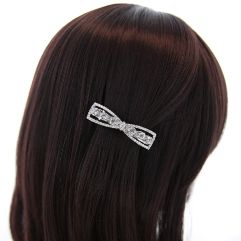Rhinestone Bow Barrette (Clip France ) Rhinestone Bow Barrette (Clip France )