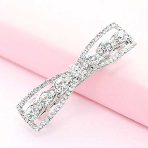 Rhinestone Bow Barrette (Clip France ) Rhinestone Bow Barrette (Clip France )