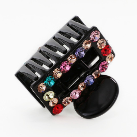 Crystal Rhinestone Rectangle Cutout Claw Clip Crystal Rhinestone Rectangle Cutout Claw Clip