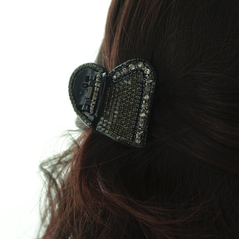 Heart shape Crystal Hair Jaw Heart shape Crystal Hair Jaw