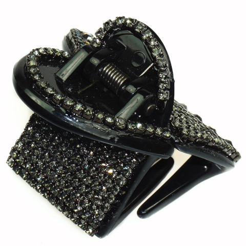 Heart shape Crystal Hair Jaw Heart shape Crystal Hair Jaw