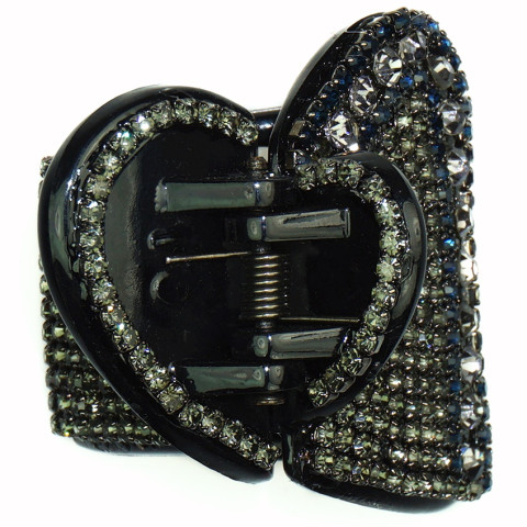 Heart shape Crystal Hair Jaw Heart shape Crystal Hair Jaw