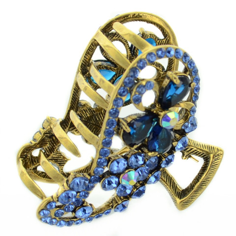 Luxurious Cubiczirconia Flower Barrette Luxurious Cubiczirconia Flower Barrette