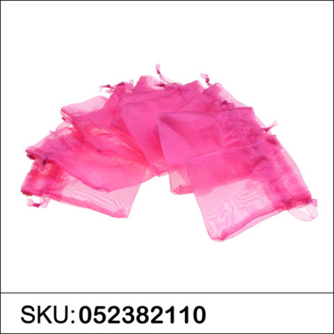 Daisy Embellished Sheer Organza Drawstring Bag Daisy Embellished Sheer Organza Drawstring Bag
