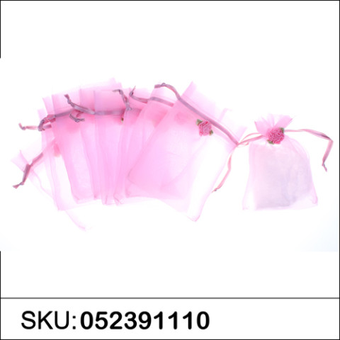 Rose Deco Matching Drawstring Organza Bag Rose Deco Matching Drawstring Organza Bag