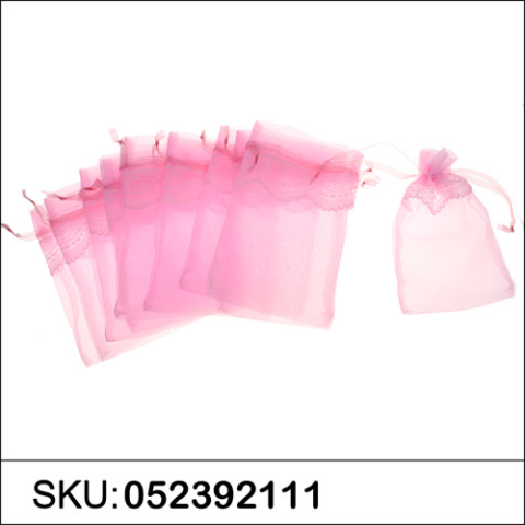 Lace Deco Matching Drawstring Organza Bag Lace Deco Matching Drawstring Organza Bag