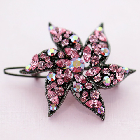 Crystal Flower Barrette Crystal Flower Barrette