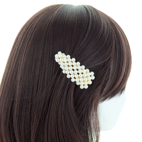 Imitation Pearl Water Drop Snap Clip/Barrette Imitation Pearl Water Drop Snap Clip/Barrette