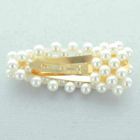 Imitation Pearl Water Drop Snap Clip/Barrette Imitation Pearl Water Drop Snap Clip/Barrette