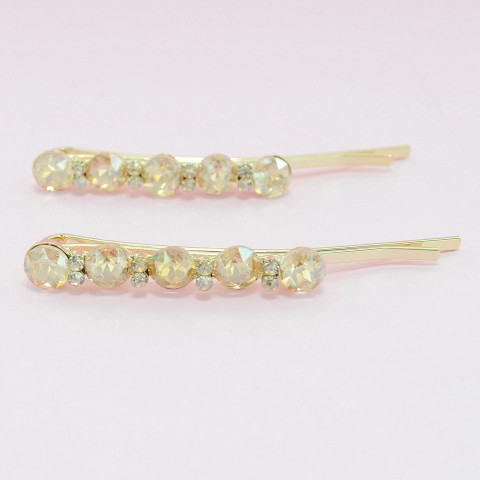 2-Pack Dazzling Row Crystal Barrettes 2-Pack Dazzling Row Crystal Barrettes