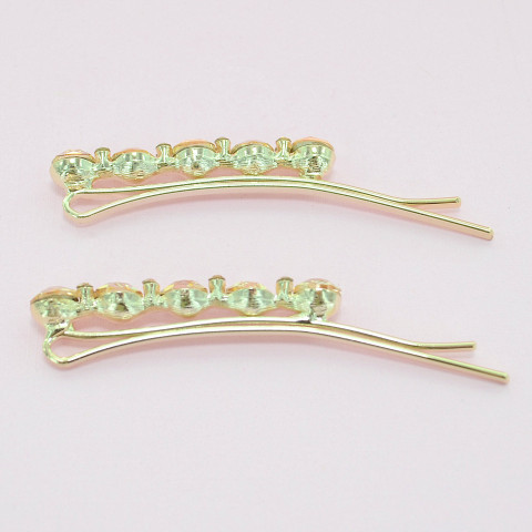 2-Pack Dazzling Row Crystal Barrettes 2-Pack Dazzling Row Crystal Barrettes