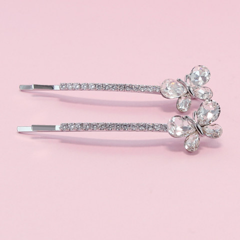 Crystal Butterfly Bobby Pin (2-Pack) Crystal Butterfly Bobby Pin (2-Pack)