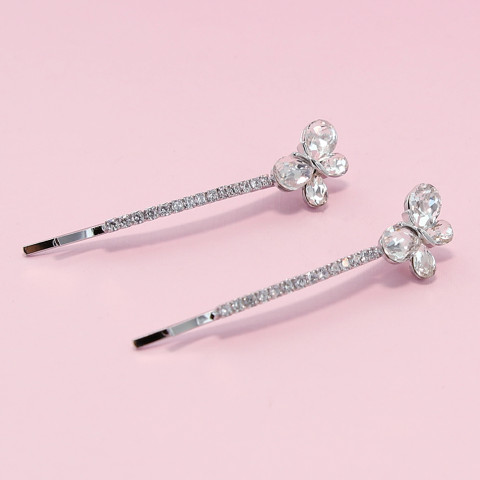 Crystal Butterfly Bobby Pin (2-Pack) Crystal Butterfly Bobby Pin (2-Pack)