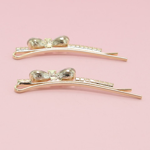 Crystal Bow Bobby Pin (2-Pack) Crystal Bow Bobby Pin (2-Pack)