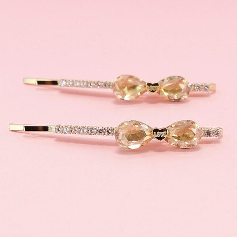 Crystal Bow Bobby Pin (2-Pack) Crystal Bow Bobby Pin (2-Pack)