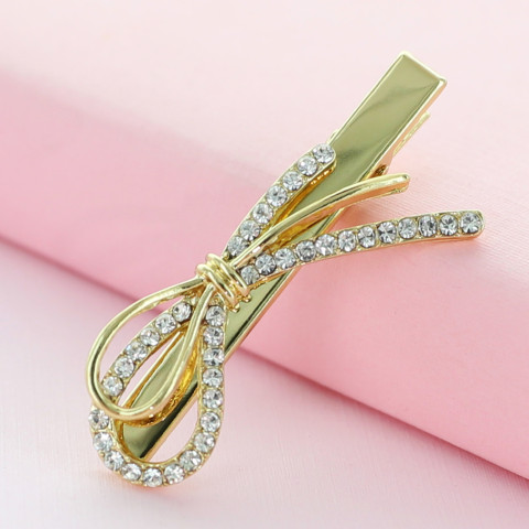 Crystal Rhinestone Bow Pinch Cilp Crystal Rhinestone Bow Pinch Cilp