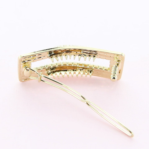 Cubiczirconia Rhinestone Bridal Rectangle Barrette Cubiczirconia Rhinestone Bridal Rectangle Barrette