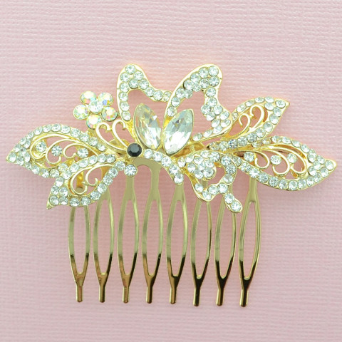 Crystal Butterfly Hair Comb Crystal Butterfly Hair Comb