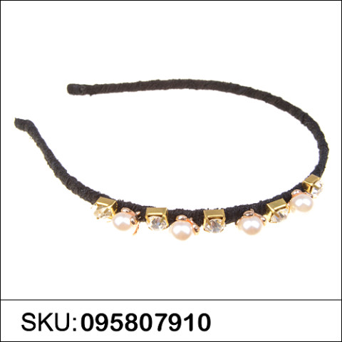 Crystal & Faux Pearl Headband Crystal & Faux Pearl Headband