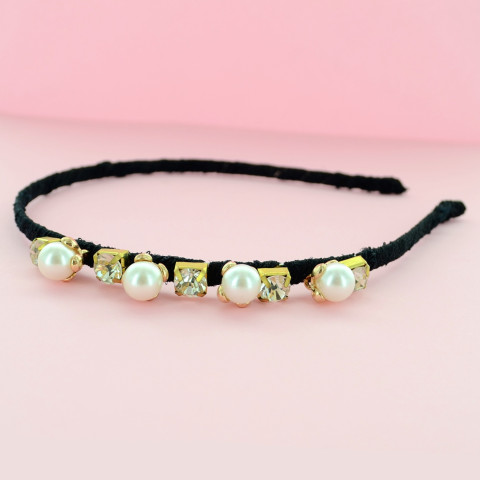 Crystal & Faux Pearl Headband Crystal & Faux Pearl Headband