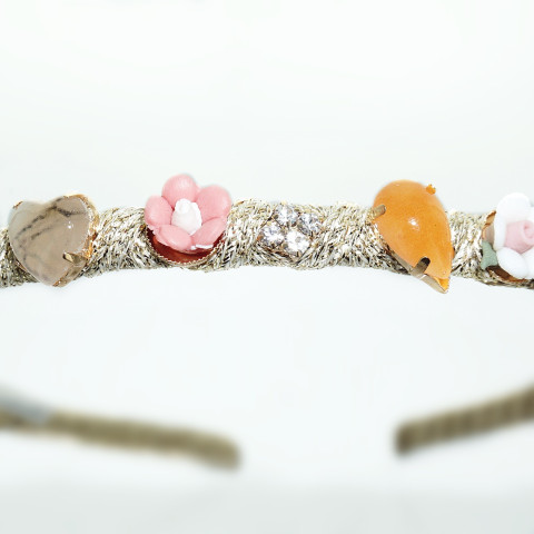 Romantic Roses, Gemstone, Crystal Emboss Headband