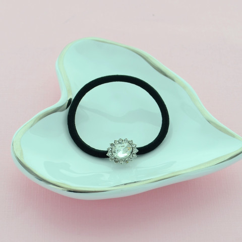 Crystal Oval Ponytail Holder Crystal Oval Ponytail Holder
