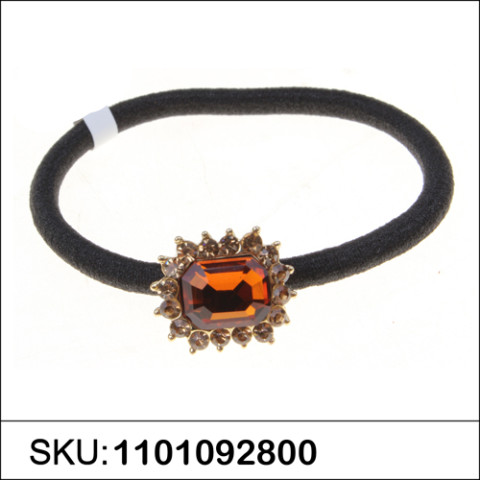 Crystal Rectangle Ponytail Holder