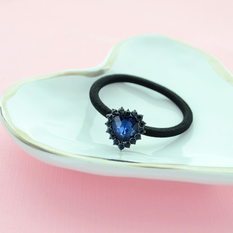 Crystal Heart Ponytail Holder Crystal Heart Ponytail Holder