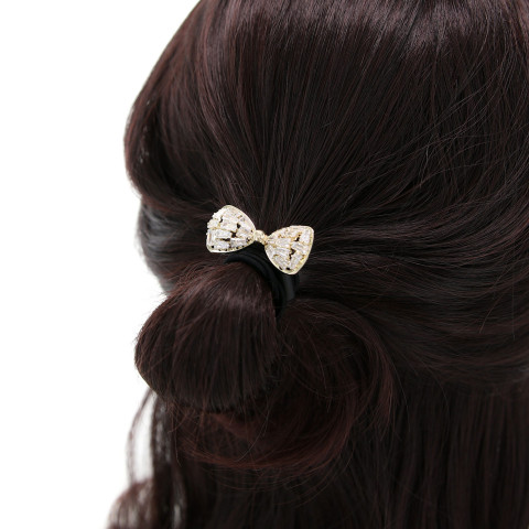 Crystal-Embellished Bow Ponytail Holder Crystal-Embellished Bow Ponytail Holder