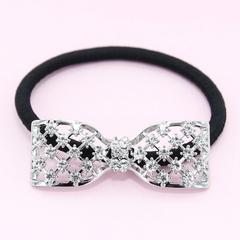 Australian Crystal-Embellished Bow Hair Tie Australian Crystal-Embellished Bow Hair Tie