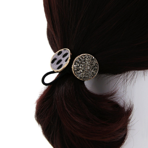 Crystal & Animal Print Ponytail Holder Crystal & Animal Print Ponytail Holder