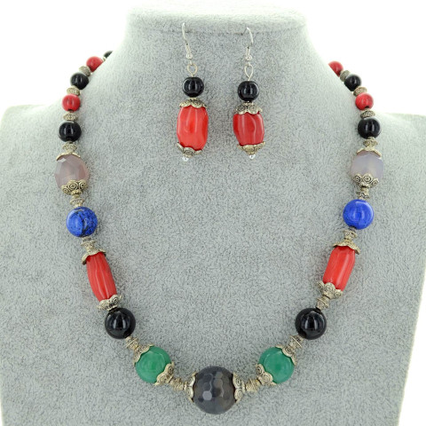 Mix Quartz Stones Necklace Set Mix Quartz Stones Necklace Set