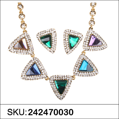 Necklace& Earr Set Stripe Necklace& Earr Set Stripe