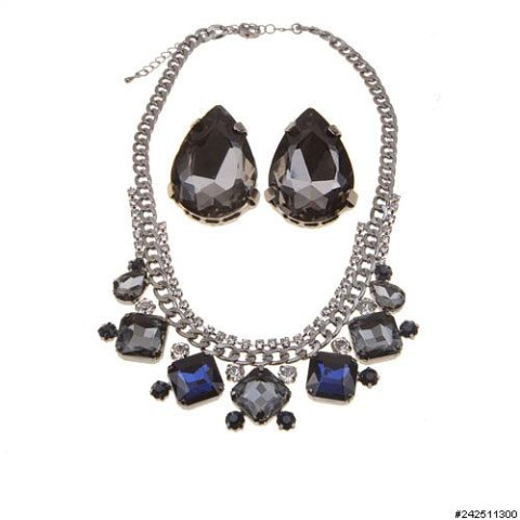 Necklace& Earr Set Blue Necklace& Earr Set Blue