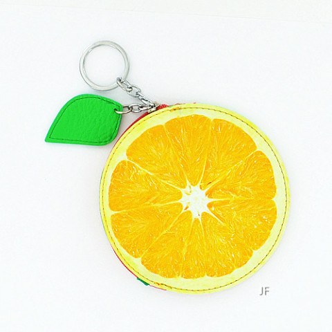 Fruit Collection Orange Change Purse Fruit Collection Orange Change Purse