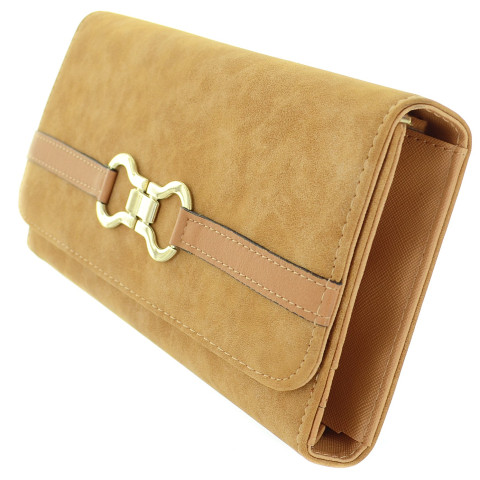 Buckle Fuax Leather Wallet On Chain Buckle Fuax Leather Wallet On Chain