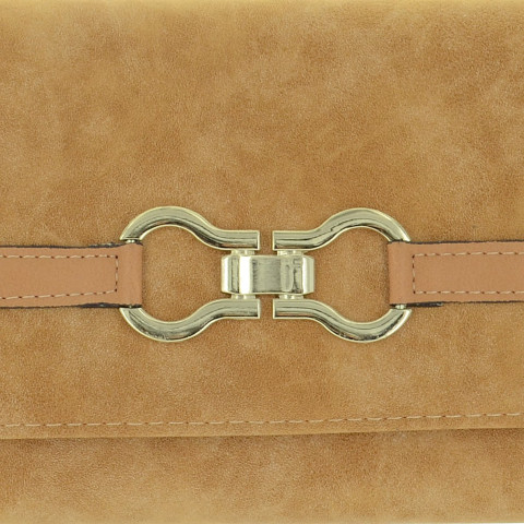 Buckle Fuax Leather Wallet On Chain Buckle Fuax Leather Wallet On Chain