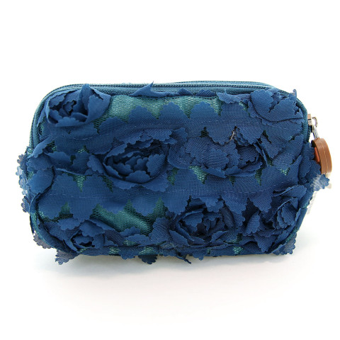 Floral Triple Compartment Wristlet Change Purse Floral Triple Compartment Wristlet Change Purse