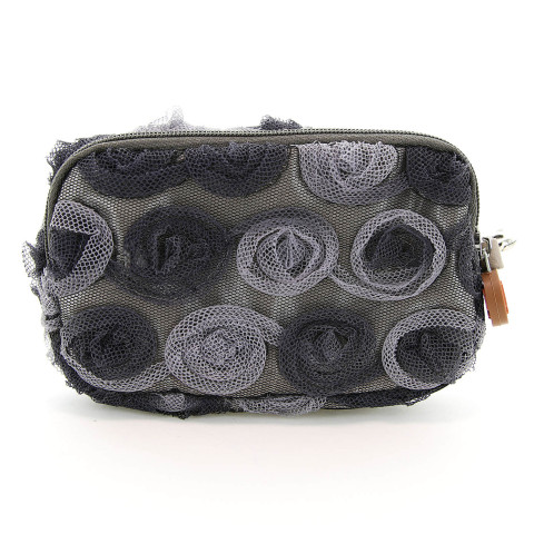 Floral Triple Compartment Wristlet Change Purse Floral Triple Compartment Wristlet Change Purse